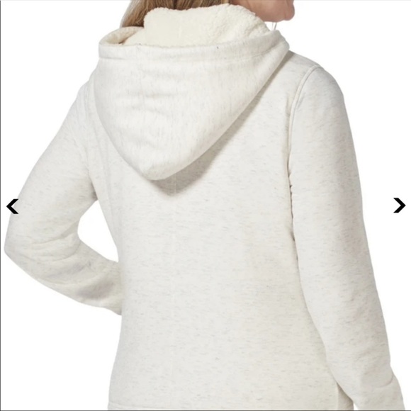 🥶😀Free2B - Cream Luxe Sherpa Hoodie - XXL - Picture 2 of 7